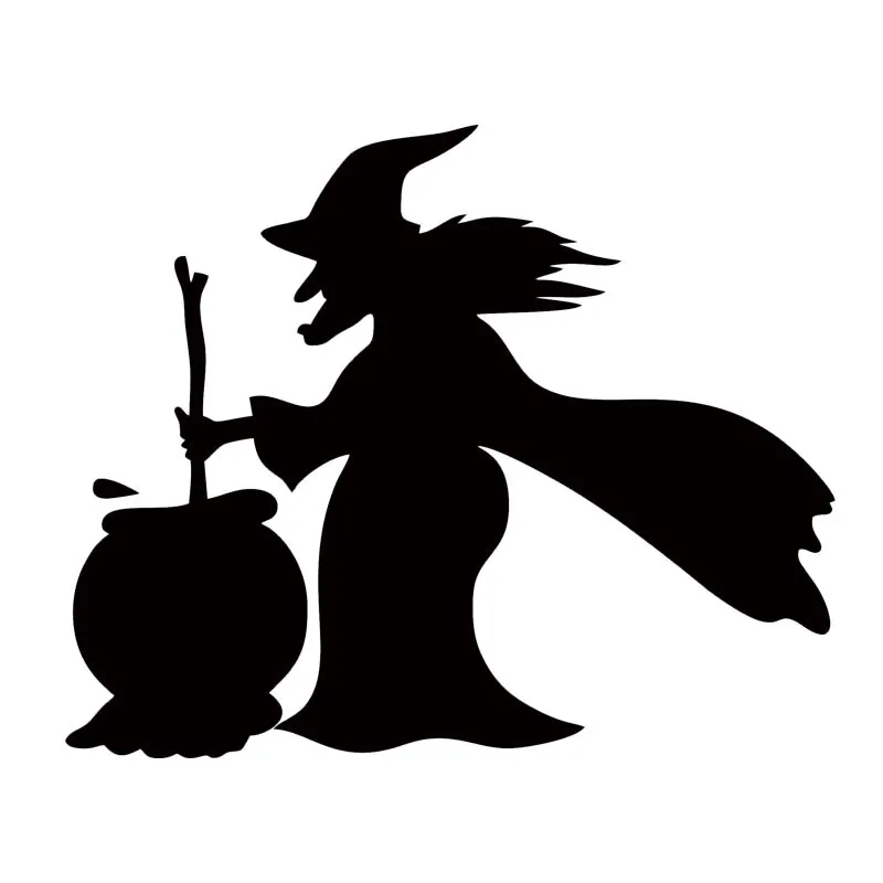 

Car Styling For Witches Making Pharmacy With Cauldron Car Vinyl Decal Window Bumper Halloween Sticker Personality Jdm