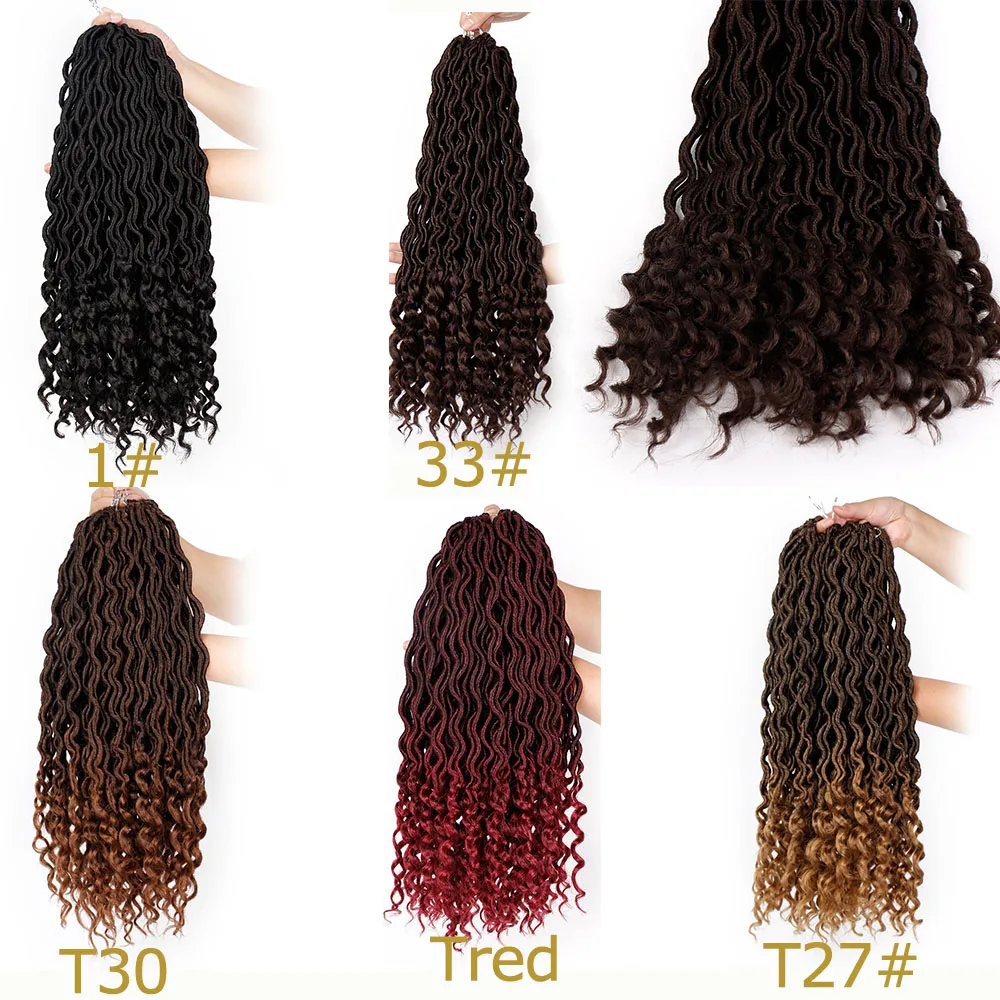 I's a wig Ombre Crochet Braids Faux Locs Hairs Braiding Hair Extensions 24 Strands/pack Synthetic Dreadlocks Hair I's a wig Ombre Crochet Braids Faux Locs Hairs Braiding Hair Extensions 24 Strands/pack Synthetic Dreadlocks Hair