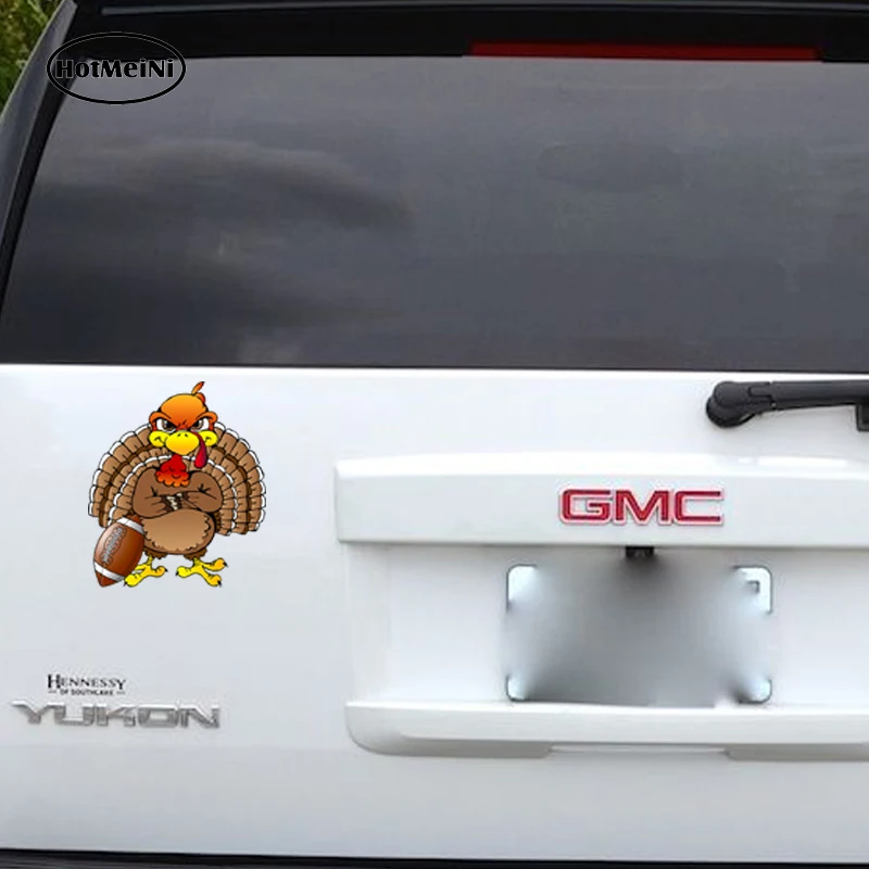 

HotMeiNi cute football-and-turkey Vinyl Decal bumper window Car Sticker Car Accessories Waterproof 13cm x 13cm
