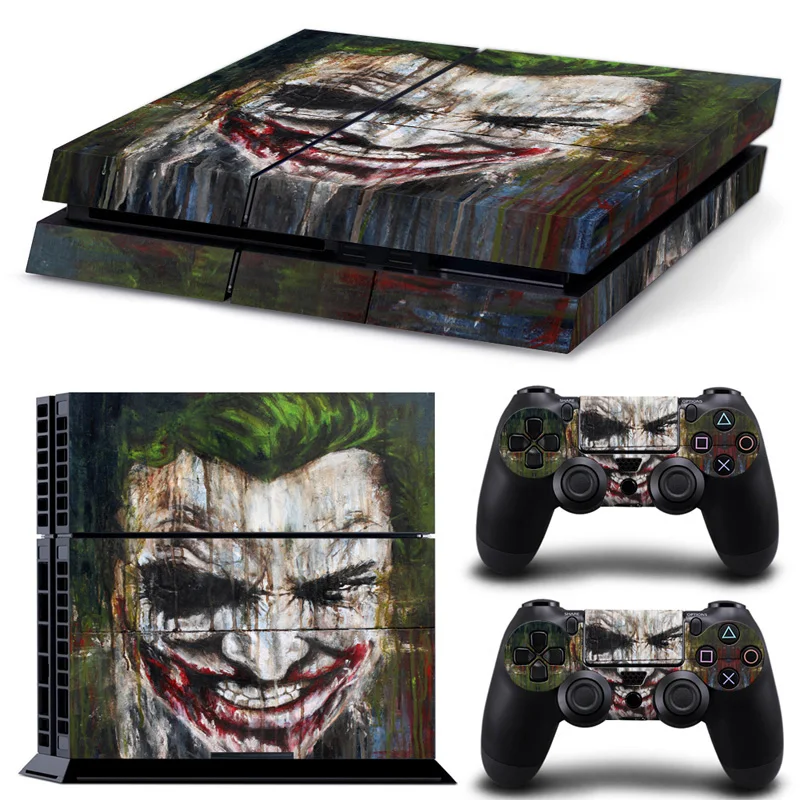 

Joker Design PVC Vinyl Protective Cover Sticker for PS4 Console and Controllers
