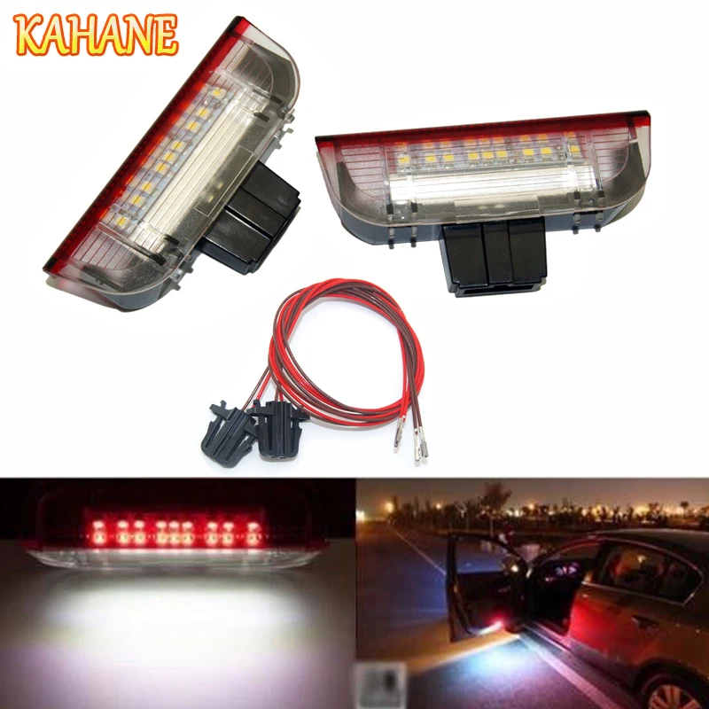 KAHANE 2x LED Car Door Light Under Door Warning Light No Error Courtesy Light FOR VW Golf 5 6 7 Passat B6 B7 Jetta MK5 CC Tiguan KAHANE 2x LED Car Door Light Under Door Warning Light No Error Courtesy Light FOR VW Golf 5 6 7 Passat B6 B7 Jetta MK5 CC Tiguan