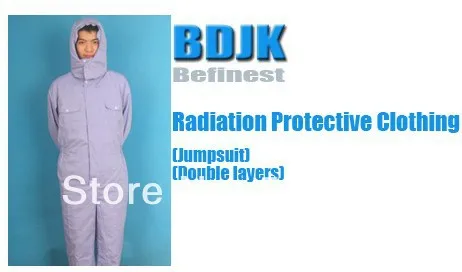 

Radiation Protective Clothing Jumpsuit with 2 Layers Fabric Protection Suit and Working Clothes Free ship