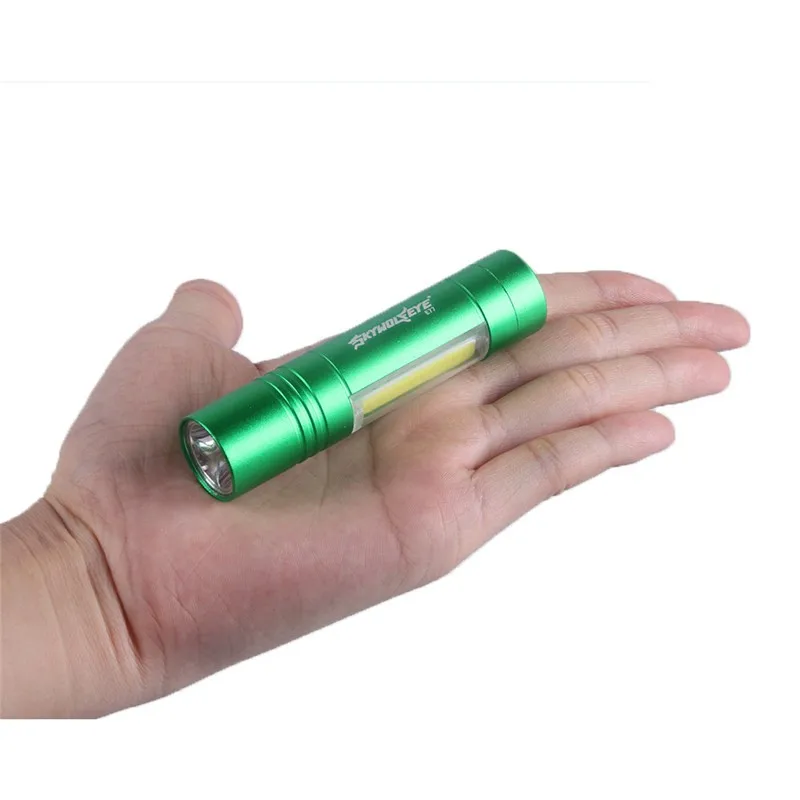 Уличный XPE + SMD 4 режима COB светодиодный фонарик AA/14500 супер яркий 18650 nitecore #