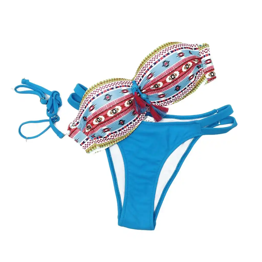 sagace bikinis women 2019 print floral swimsuits brazilian push