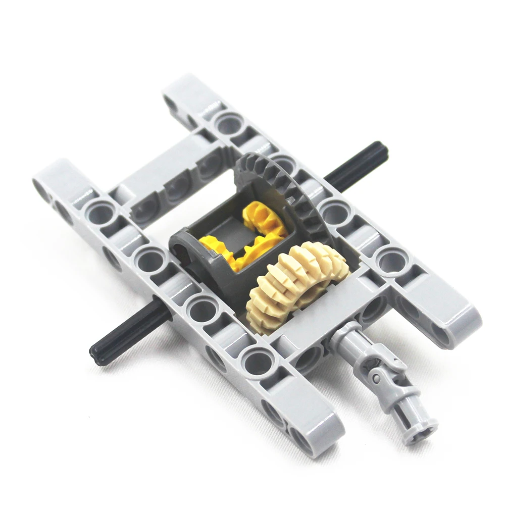 MOC blocs Technic pièces 1 ensemble Technic cadre différentiel ensemble d'engrenages Kit Pack châssis partie châssis partie Compatible avec Lego