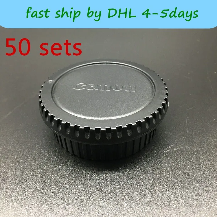 

50sets Rear Lens Cap Dust Cover/Camera Body Cap for Canon series lens 450D 500D 550D 7D Series Lens Black hv3n Exempt postage