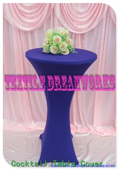 

31 Colors Lycra/Spandex Cocktail Table Cover/Tablecloth for Wedding/Hotel/Banquet/Party decor&textile-Factory direct sales