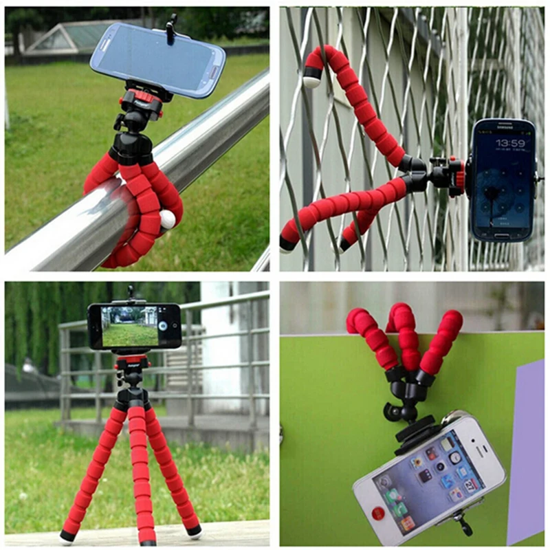 Phone Holder Flexible Octopus Tripod Bracket Selfie Expanding Stand Mount Monopod Styling Accessories For Mobile Phone Camera Phone Holder Flexible Octopus Tripod Bracket Selfie Expanding Stand Mount Monopod Styling Accessories For Mobile Phone Camera