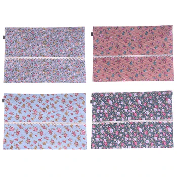 

1pc A4 Cotton Fabric Paper Holder School Folder Bag Stationery Office Supplies 32.5x23.4cm