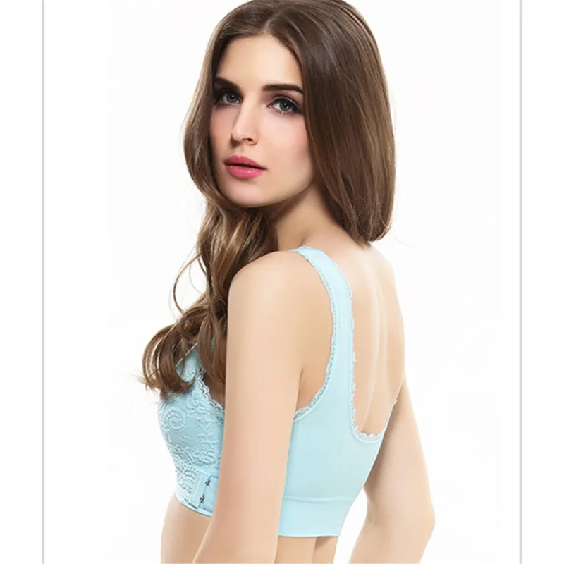 Novel Style Front Cross Buckle Sports Bra U Model Beauty Back Underwear Womens Wireless Yoga Running Bras-12
