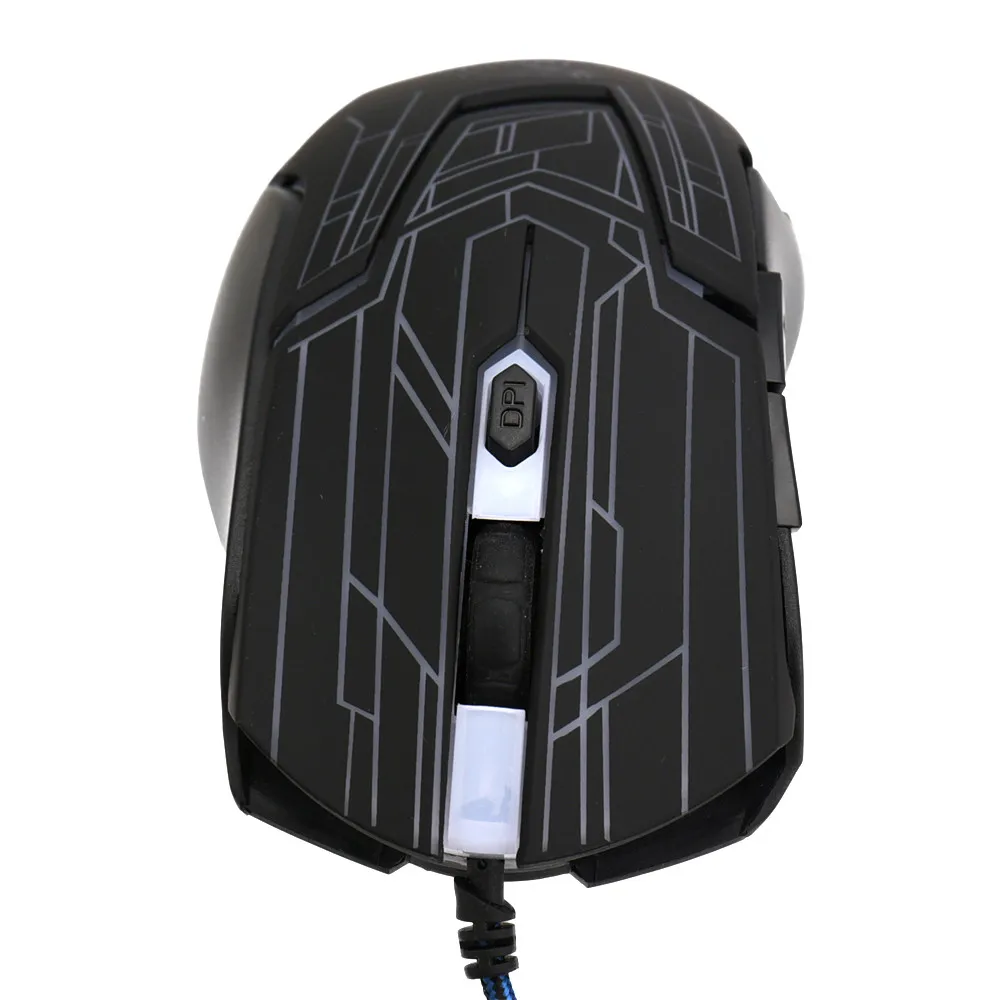 EPULA 2019 Fashion Wired Office Game Mouse 6 Buttons 3200 DPI Wired Gaming Mouse LED Optical Game Mice  For PC Laptop