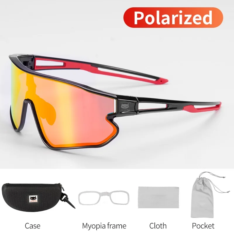 CATEYE, мужские велосипедные очки, женские, фотохромные, спортивные, велосипедные, поляризационные, солнцезащитные очки для горного велосипеда, Пешие прогулки, очки,, Speedcraft - Цвет: Polarized