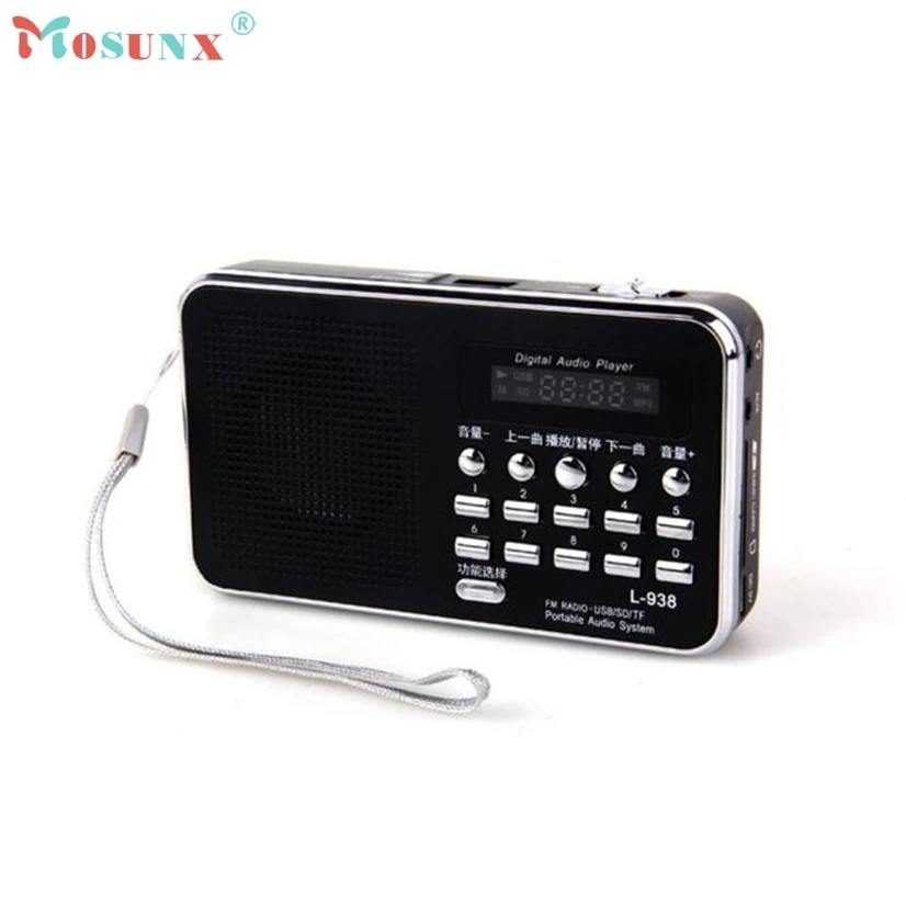 

Mosunx Hot New Mini Digital Portable Music Player Micro SD/TF Card Speaker FM Radio Sept13 MotherLander