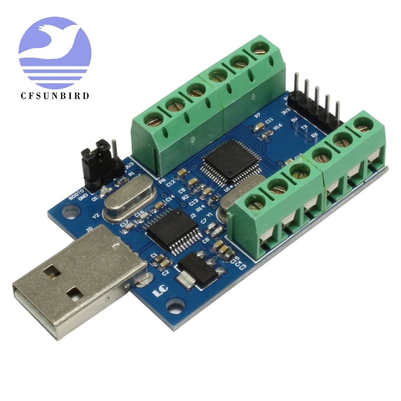 USB интерфейс STM32F103C8T6 10 каналов 12 бит модуль ADC|Интегральные схемы| |