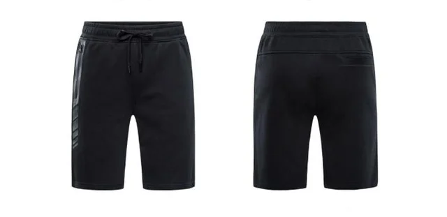 Xiaomi Uleemark мужские спортивные шорты, хлопковые дышащие шорты для бега, фитнеса, Свободные тренировочные штаны - Цвет: black  M