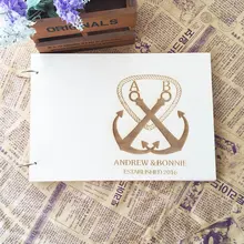 Деревенский Свадебная Гостевая книга, пользовательские имена Гостевая книга, гостевая книга свадебная, дерево Свадебная Гостевая книга, якорь свадьба, лазерной гравировкой