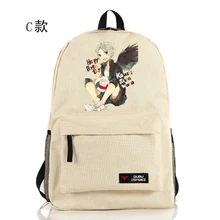 Haikyuu Anime Cosplay Hinata Syouyou Cos Anime alrededor de la escuela bolsas de dibujos animados hombres y mujeres mochila de regalo de cumpleaños del niño