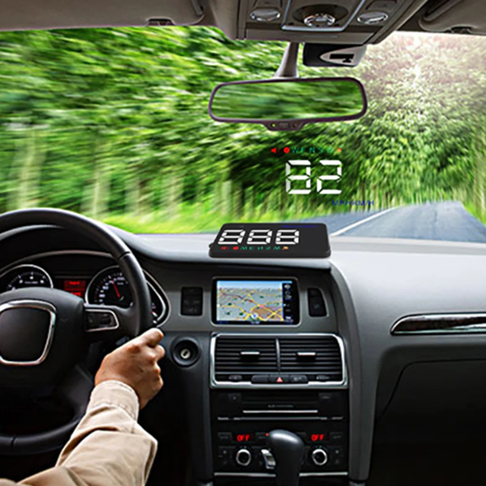  AOSHIKE Universal Auto HUD GPS Tacho Geschwindigkeit Head Up Display Digital Über Geschwindigkeit A