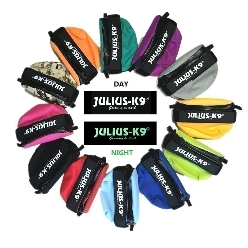 

New Best-quality JULIUS K9 Harness Double Side Small Bags Fluorescence Backpack Night Glow Sticker Self Luminous Accessories