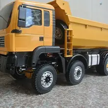 Большой масштаб RC RTR радиоуправляемые транспортные средства металлический 8x8 тягач(RC 8WD) 8WD прицеп 1/12 масштаб