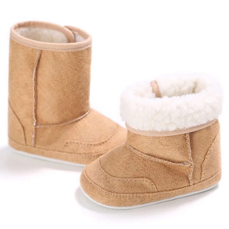 Новое поступление фирменные детские Обувь для девочек Зимние сапоги для мальчиков стая руно резиновые детские шерстяные Ям вязать Мех