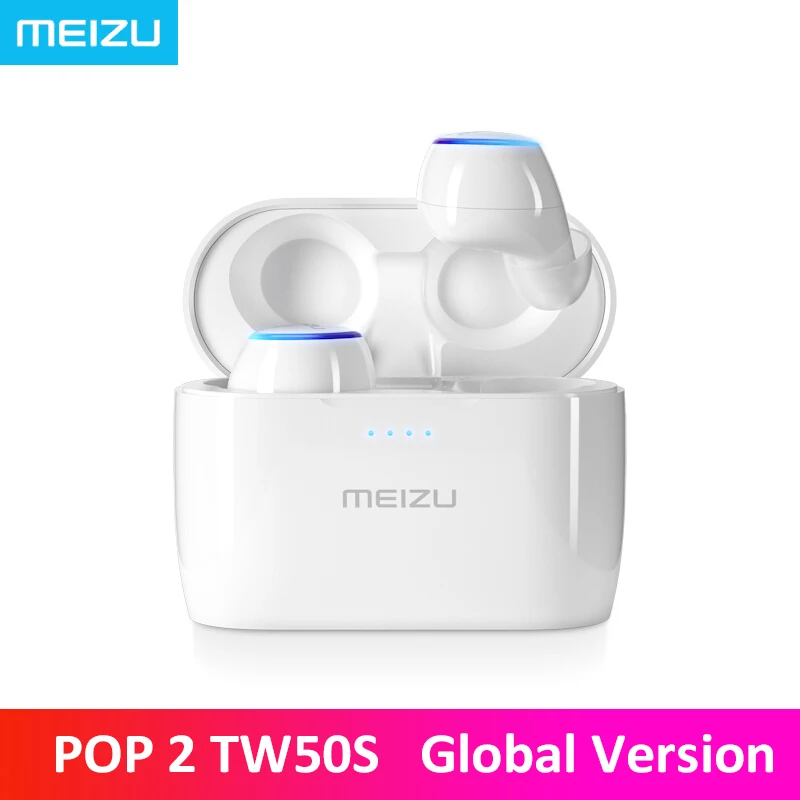 Meizu POP2 TW50S настоящие беспроводные Bluetooth наушники IPX5 Водонепроницаемые Мини Спортивные Bluetooth 5,0 наушники-вкладыши для телефона гарнитура POP2 - Цвет: POP 2