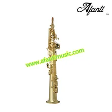 Afanti музыка/желтый латунь/Bb ключ/Высокая F# диапазон/Прямой сопрано саксофоны(AFSST-400