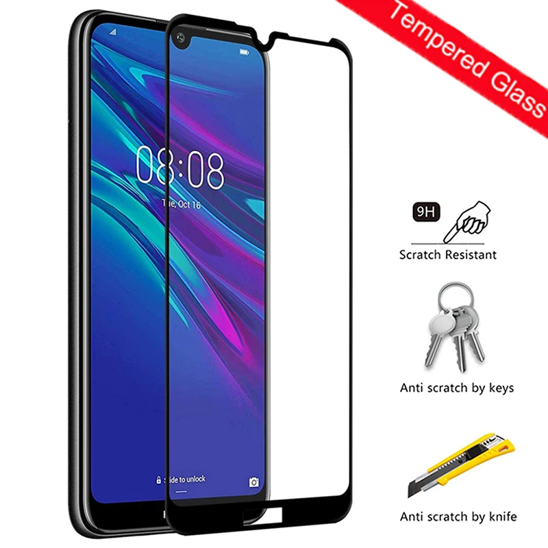 Защитное стекло закаленное для Huawei Y9 Y7 Pro Y6 Prime Y5 lite 2018 2019|Защитные стёкла и плёнки|
