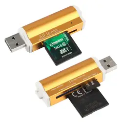 В наличии! Высокое качество USB 2,0 все в 1 Multi чтения карт памяти для t-flash MMC TF M2 Memory Stick Прямая доставка