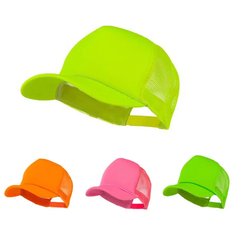 neon baseball hats