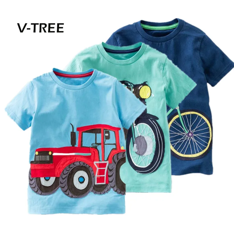 V-TREE Summer Baby Boys T Shirt Cotton Short Sleeve T Shirt Tops Tees For Boy Kids Tops Baby Children Clothes 2-8 Year V-TREE Summer Baby Boys T Shirt Cotton Short Sleeve T Shirt Tops Tees For Boy Kids Tops Baby Children Clothes 2-8 Year