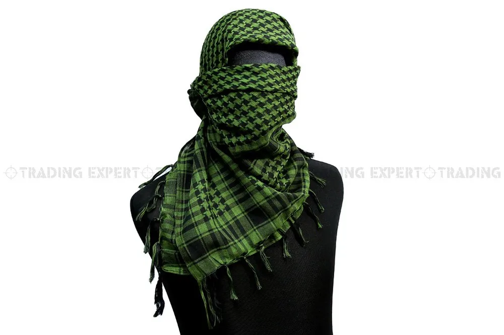 Шарф в стиле милитари тактический шарф США военный 4" вуаль Scrim камуфляж шарф B белый OD TAN [SC-03]