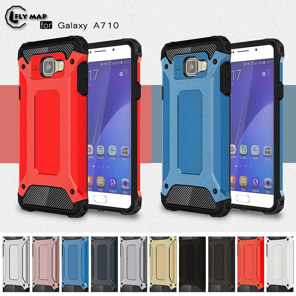 Armor TPU Case for Samsung Galaxy A7 2016 A 710 A710 A710FD SM-A710FD SM-A710F Silicon Anti-Shock Hard Protection phone Cover |