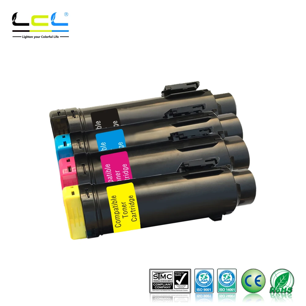 Тонер-картридж LCL H625 H825 S2825 H625cdw H825cdw s2825can 593-BBOW 593-BBOX 593-BBOY (4 упаковки kcmy) совместимый
