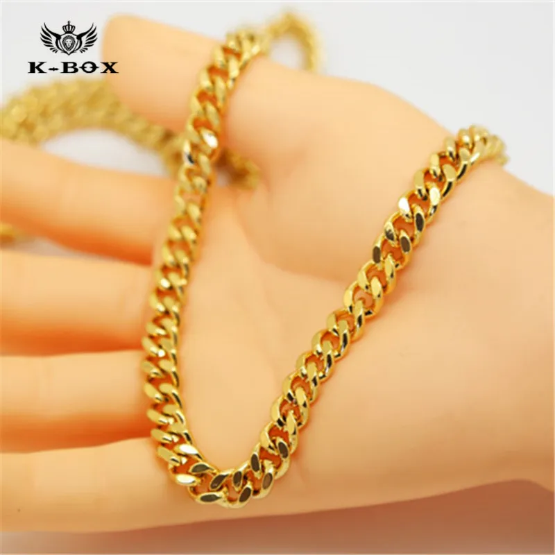Mens 24K Golden Miami Cuban Curb Link 