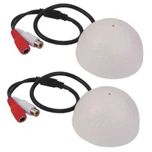 2 шт. чувствительный микрофон DC аудио звуковой кабель для монитора для камеры видеонаблюдения