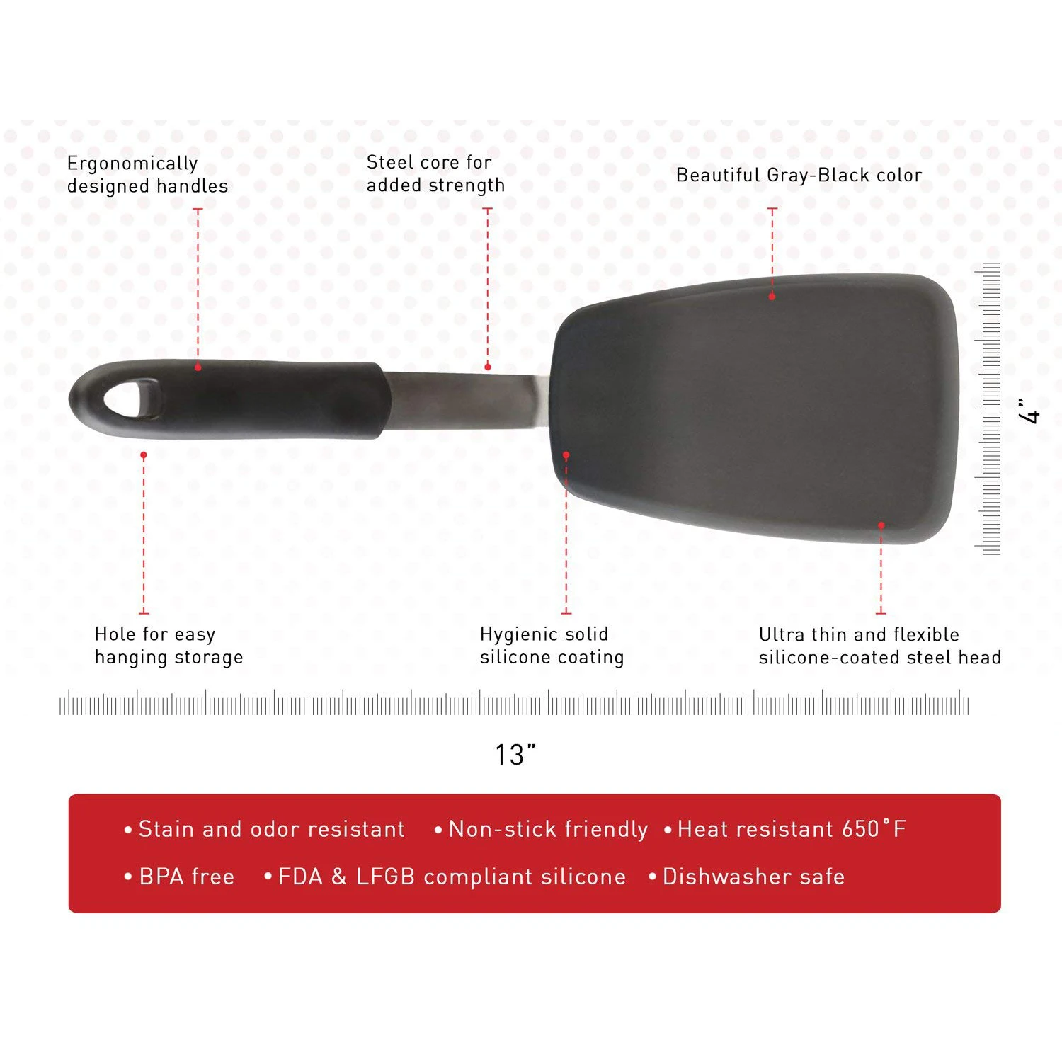 Chef Series 3-Piece Silicone Turner Spatula Set Heat-Resistant Flexible Silicone- Best Silicone Cooking Utensil Set Chef Series 3-Piece Silicone Turner Spatula Set Heat-Resistant Flexible Silicone- Best Silicone Cooking Utensil Set