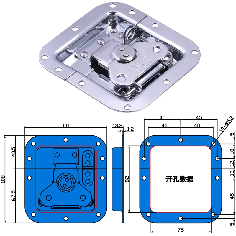 

Butterfly Lock On Nasal Air Box Lock Luggage Accessories Luggage Lock Lockcase Hardware Fitting
