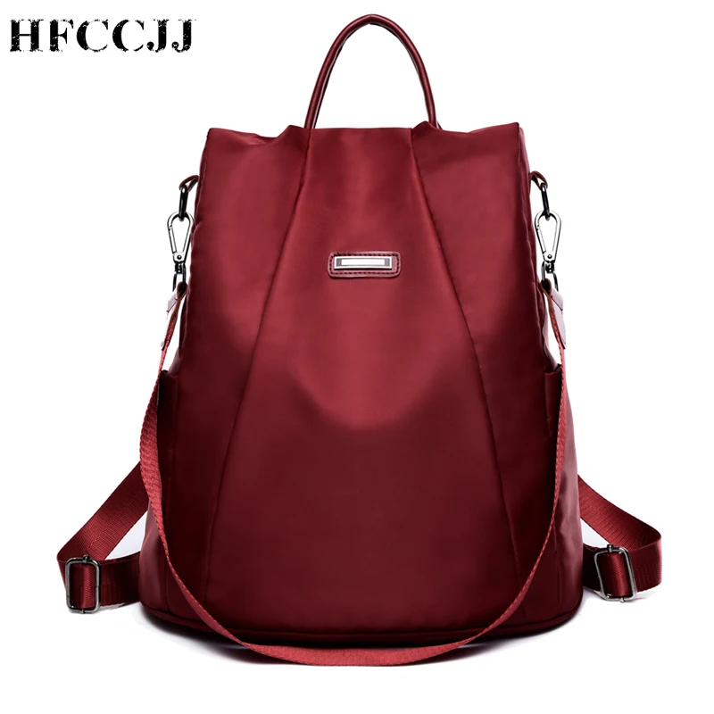 

2019 Luxury Oxford Backpack Women Waterproof Backpacks Ladies School Backpack Bag For Teenagers Red Mochila sac a dos HC103