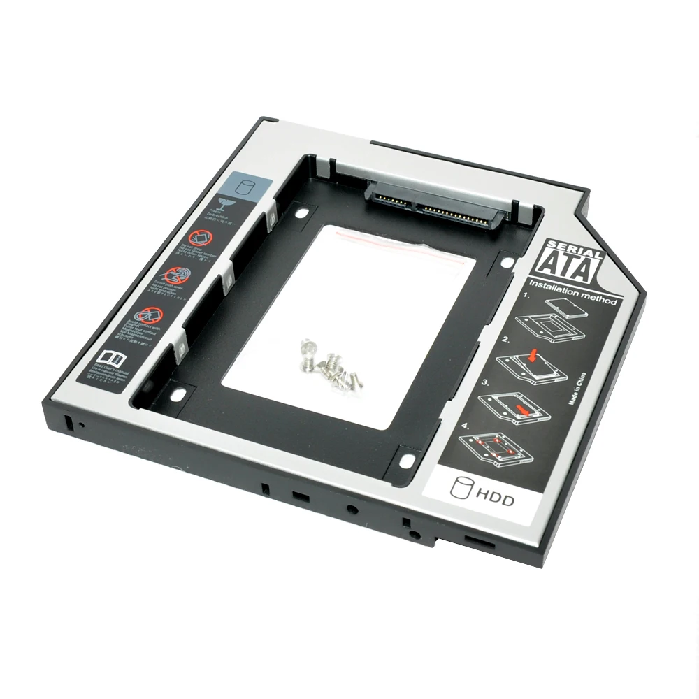 Sunvalley абсолютно 9,5 мм 2," корпус SSD, HDD 2nd HDD Caddy SATA 3,0 чехол для жесткого диска с панелью