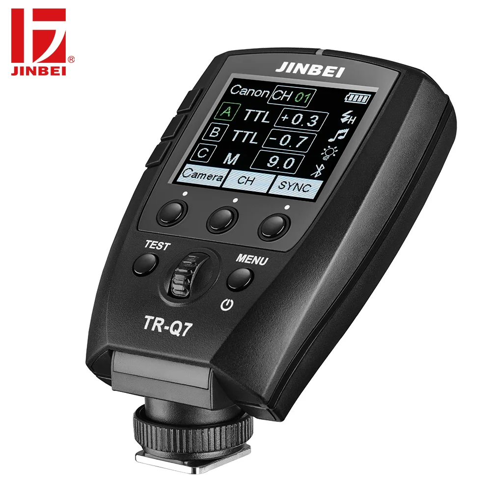 

JINBEI NewTrigger TR-Q7 TTL Lithium Battery Powered Radio Transmitter 2.4G Wireless Photography Flash Lighting Multi Remote