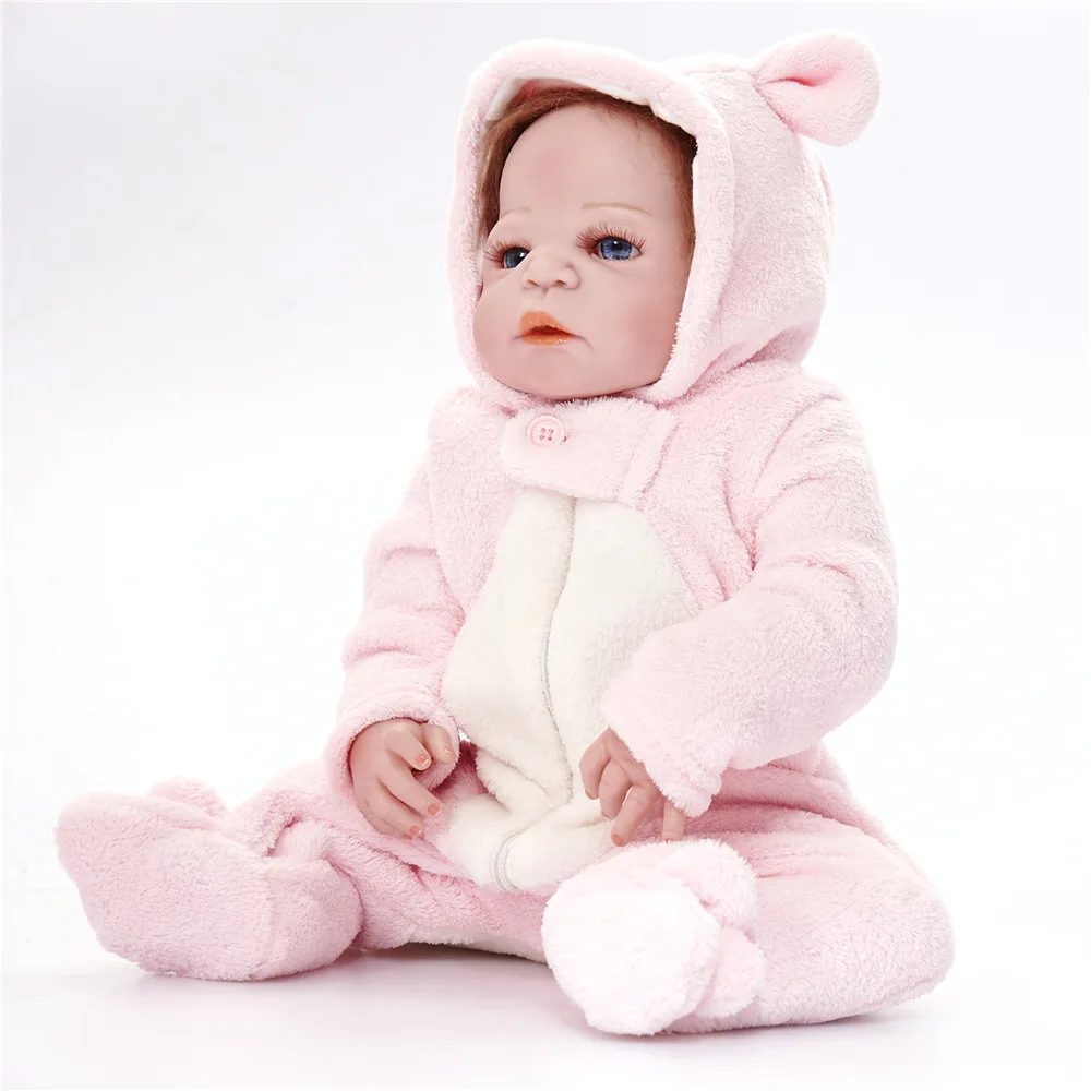 55 см полное Силиконовое боди Reborn Baby Doll игрушка Реалистичная новорожденная принцесса девочки младенец Кукла Малыш Brinquedos Bathe игрушки подарки