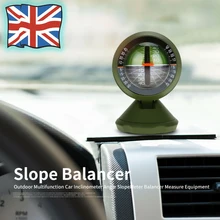 Автомобильный Инклинометр эргономичный дизайн Регулируемый угол наклона измеритель балансировки измерения автомобильный компас Наклонный стабилизатор