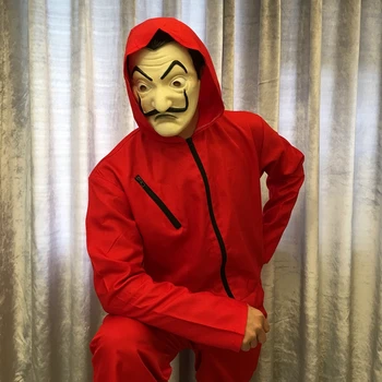 

New 2pcs 1Lot Anime Masks La casa de papel Card House Dali Mask Halloween Party Cosplay Show Props