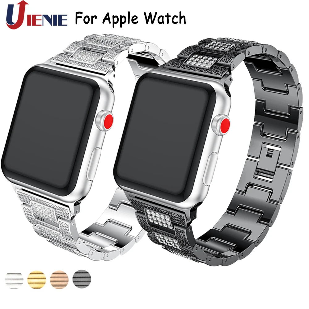 Ремешок для Apple Watch Band 42 мм/38 мм/44 мм/40 мм металлический браслет из нержавеющей