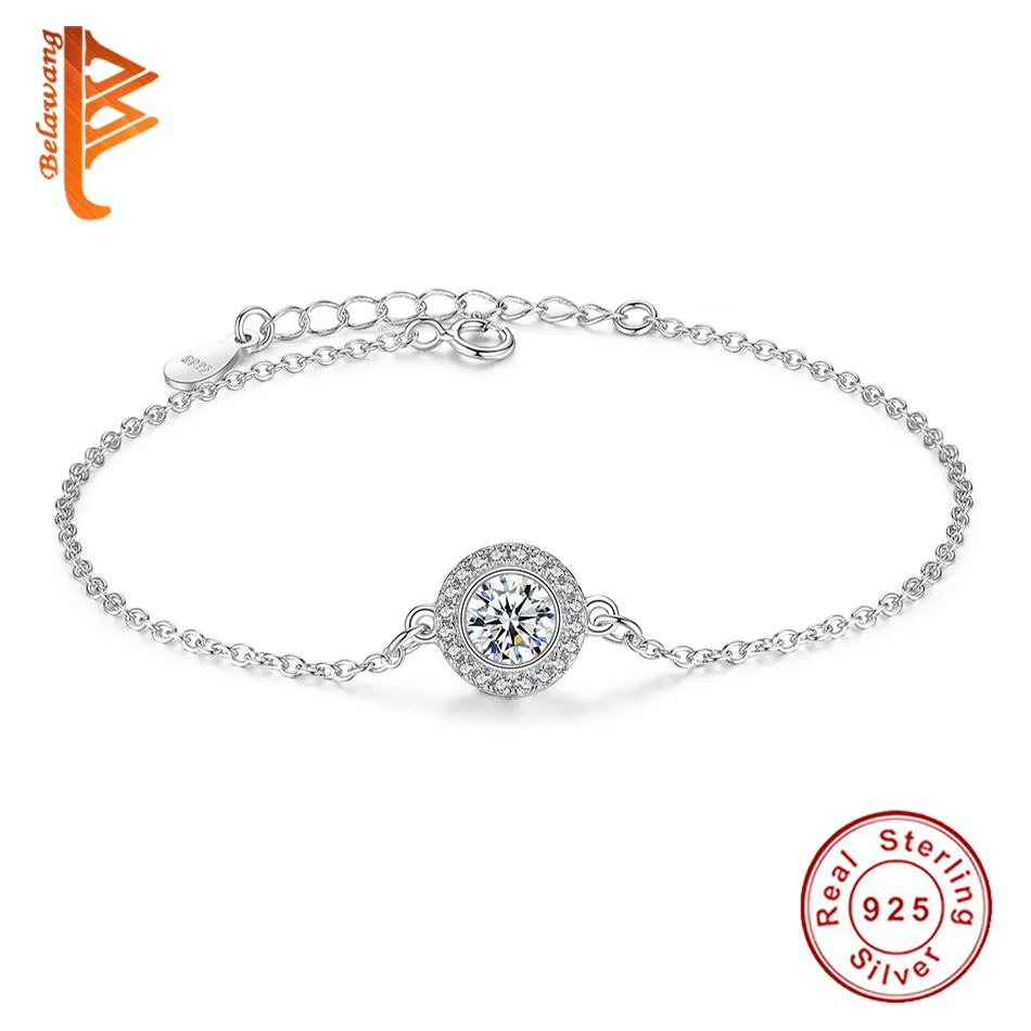 Женский браслет из серебра 925 пробы с фианитом|bracelets for|charm braceletcharm bracelets for women |
