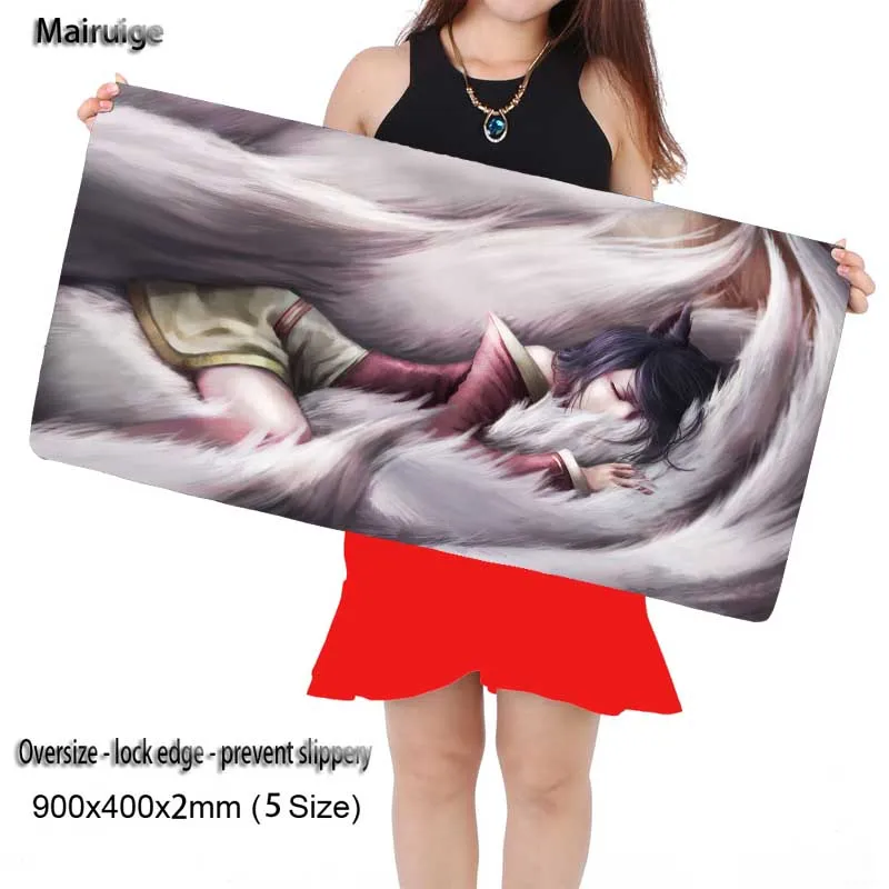 

League of Legend 900*400mm Laptop Gaming Mouse Pad Locking Edge Mousepad Mat for LOL Dota2 CS Mouse Mice Pad for Game Player