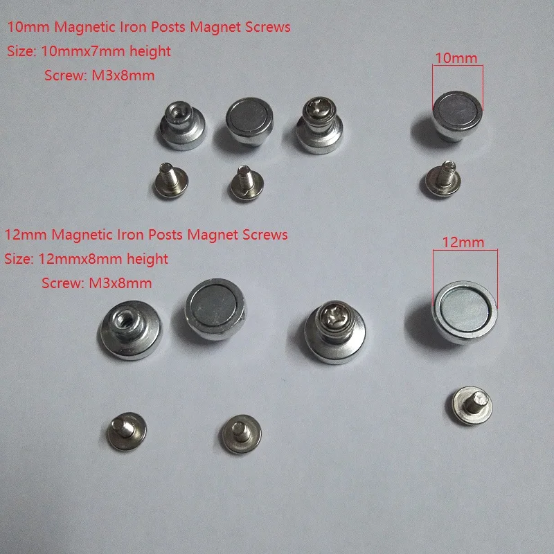 

LED Ceiling Lights Replace DIY Accessories Panels Cylinders, LED Display Magnetic Iron Posts Magnet Screws with m3x8 screw