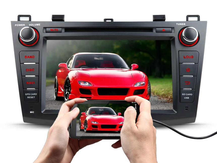 Best 8"Android 7.1 Car Stereo DVD GPS Navigation For Mazda 3 2010 2011 2012 2013  Touch Screen Head Unit Quad Core 2GB RAM 16GB ROM 4