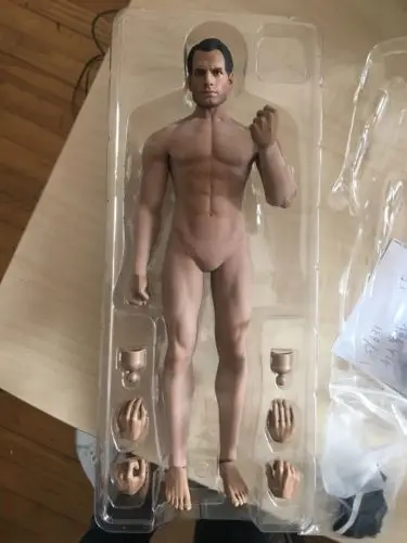 

Phicen M33 Henry Cavill Superman head Seamless Male Muscular Body Steel Skeleton